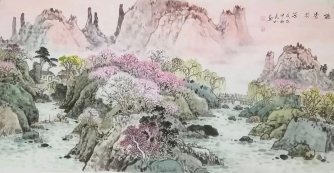 朱先贵《桃李芬芳》